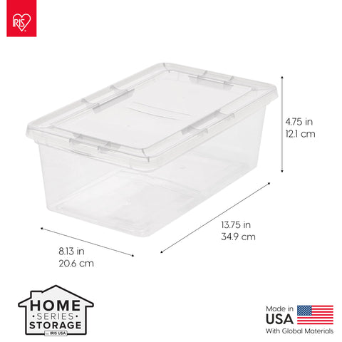 IRIS USA see-through design highlights contents without unstacking.