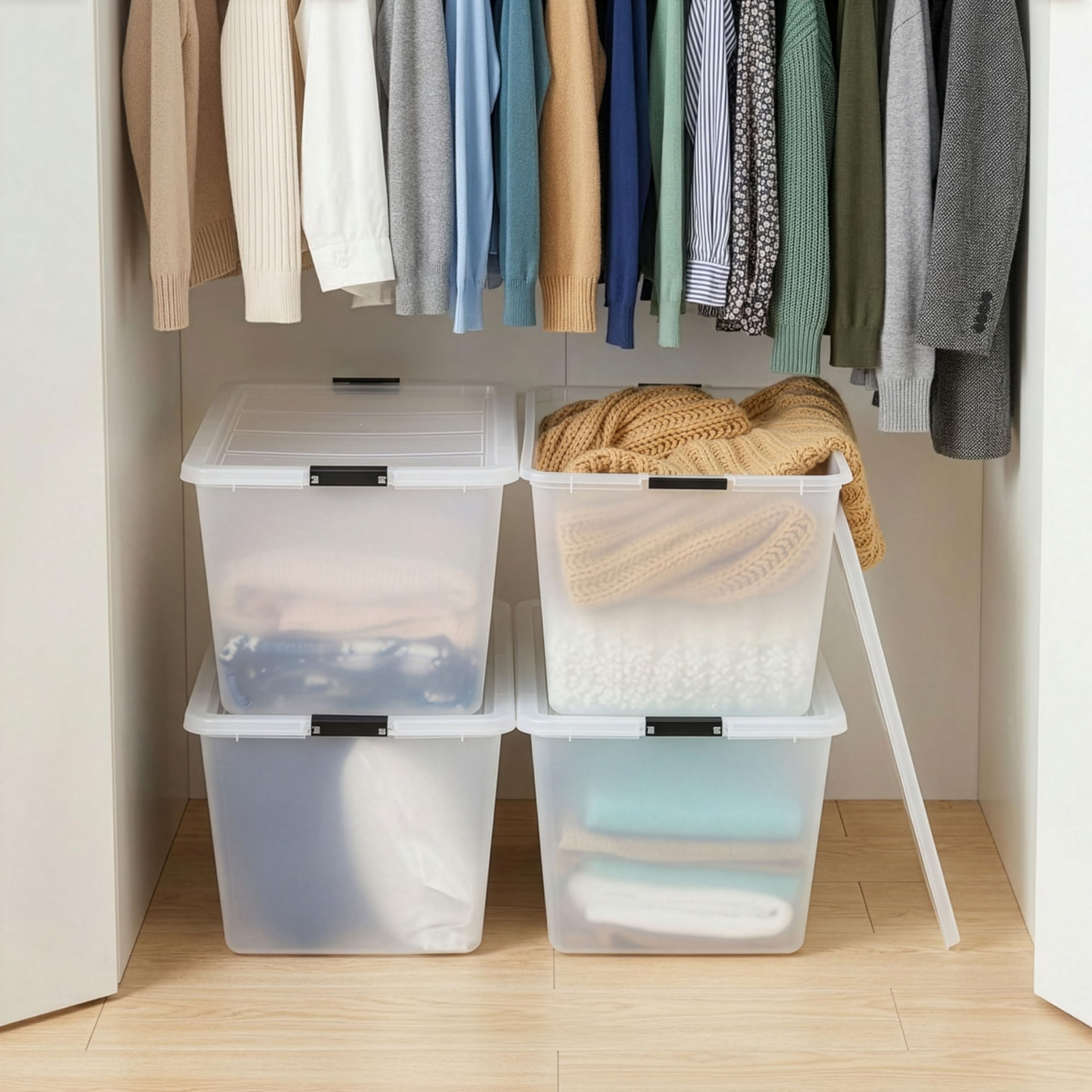 Large interior helps group tools, crafts, or bulk materials efficiently.
