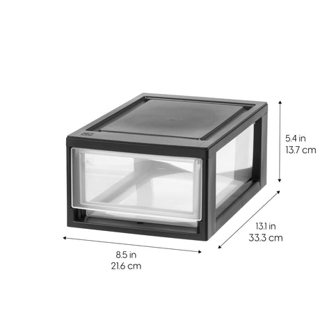 IRIS USA sliding drawer design enables quick access to essentials.