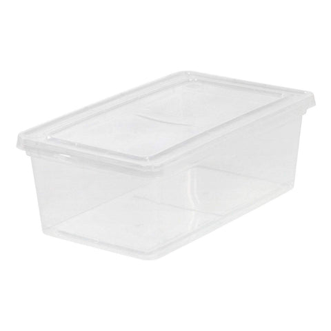 IRIS USA snap-on lid provides secure, portable storage.