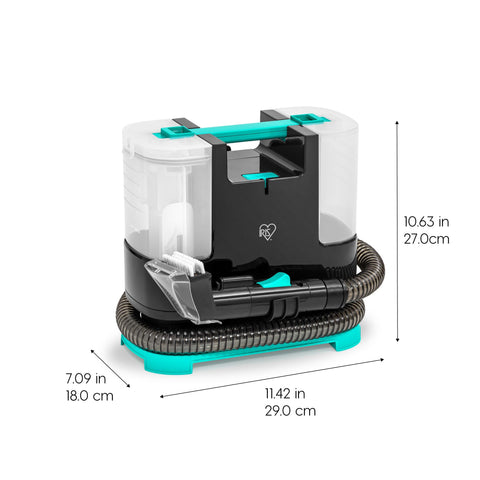 IRIS USA spot cleaner auto spray nozzle demonstrates automatic spray capability for even coverage