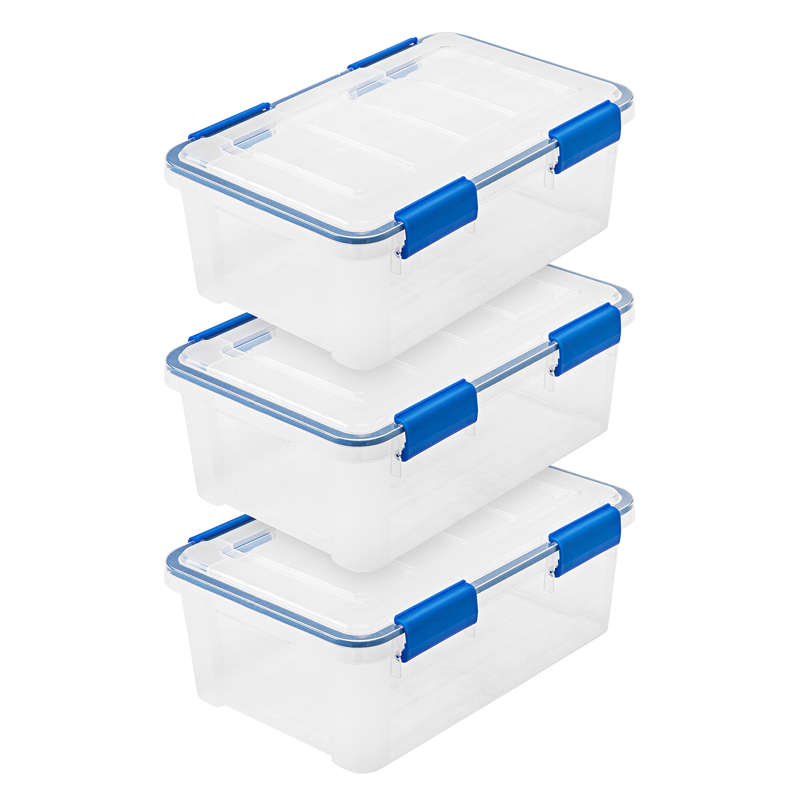 IRIS WeatherPro 16qt bin with lid for secure storage and moisture protection