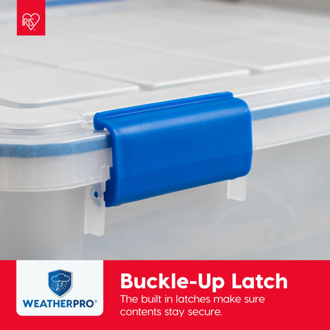 Nestable design of IRIS WeatherPro bins for compact storage when not in use