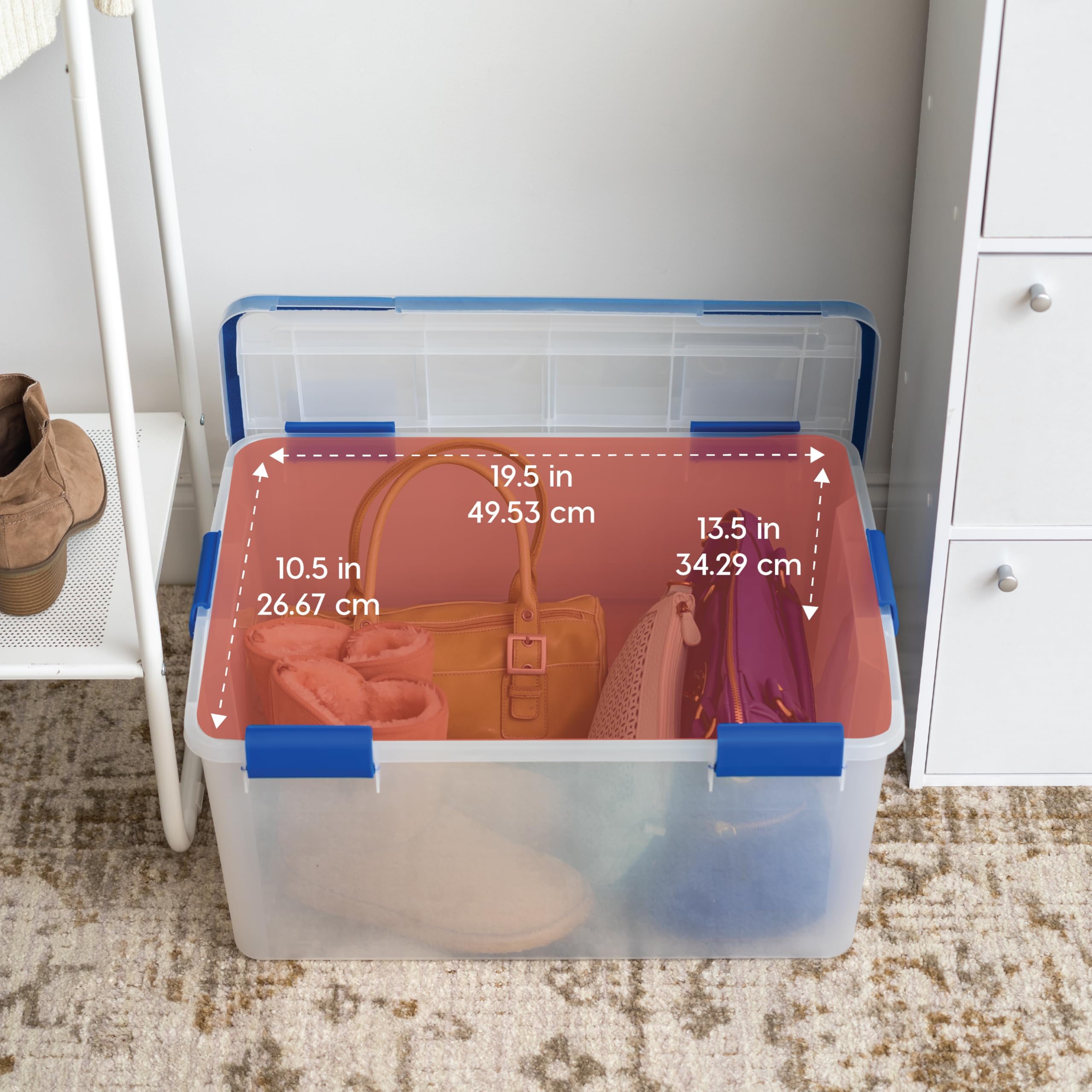 WeatherPro bin showing secure tight latches for safe closure