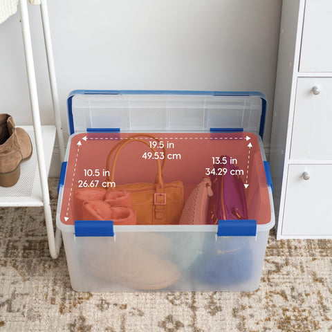 WeatherPro bin showing secure tight latches for safe closure