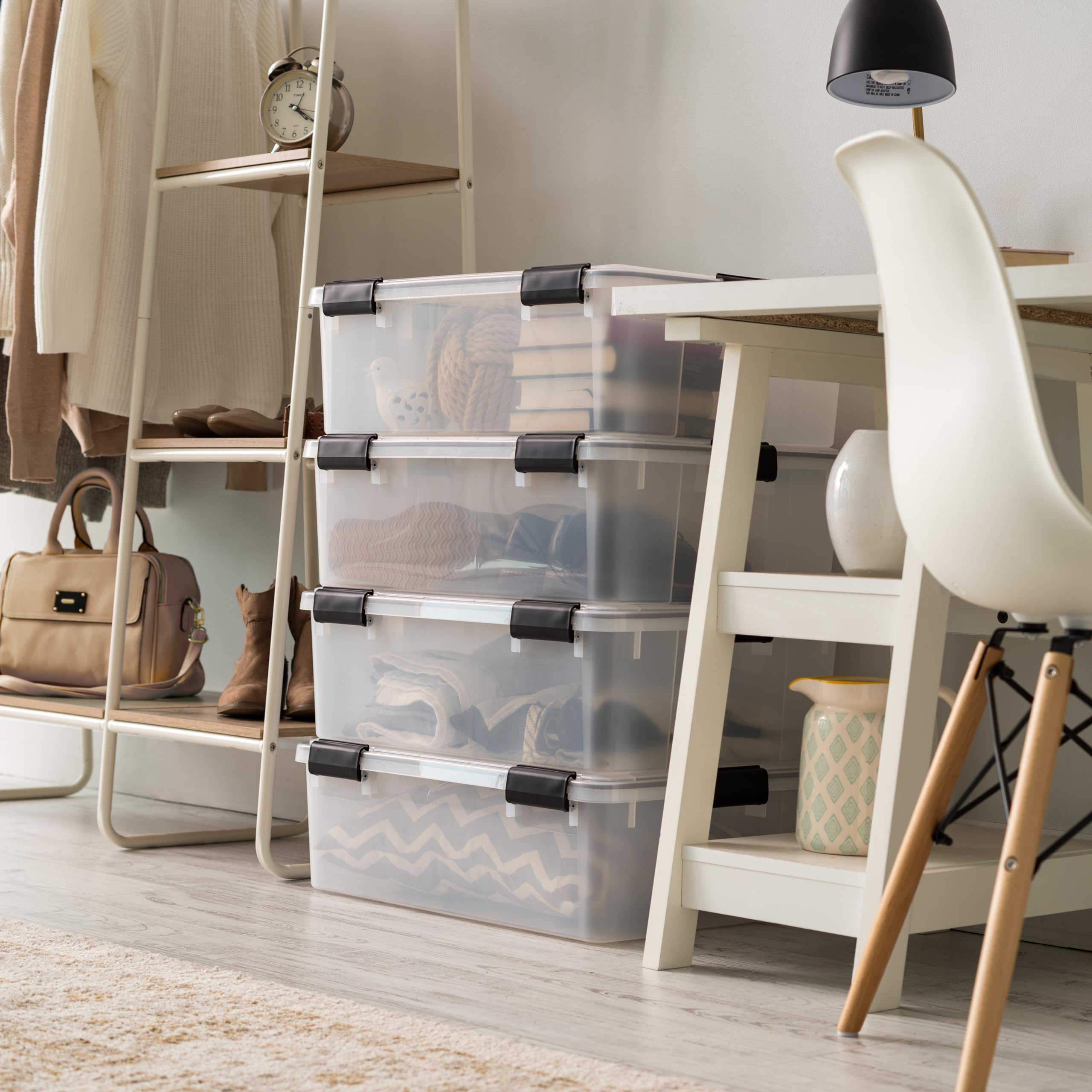 WeatherPro bins ideal for documents, clothing, and gear storage.