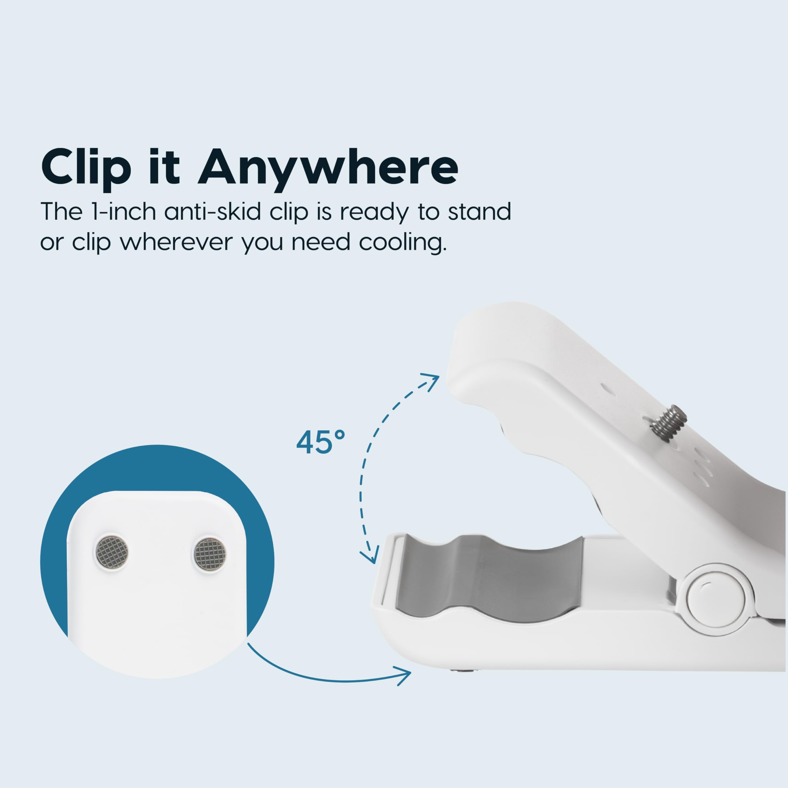 IRIS USA Woozoo 360 tilt head directs airflow precisely.