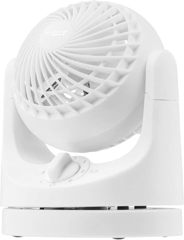 IRIS USA WOOZOO desk fan oscillating to deliver broad room cooling