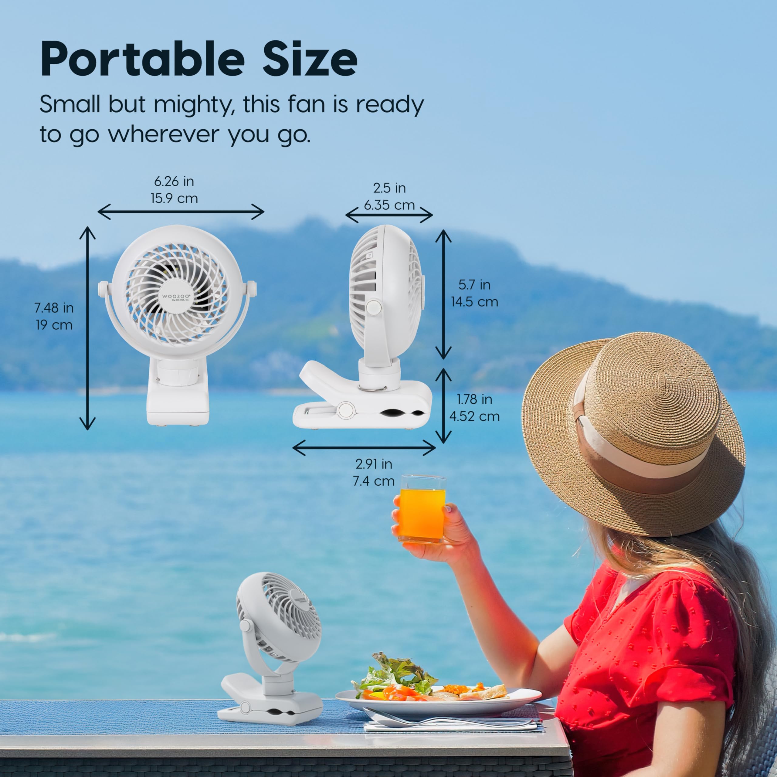 IRIS USA Woozoo LED light for nighttime visibility and bedside use.