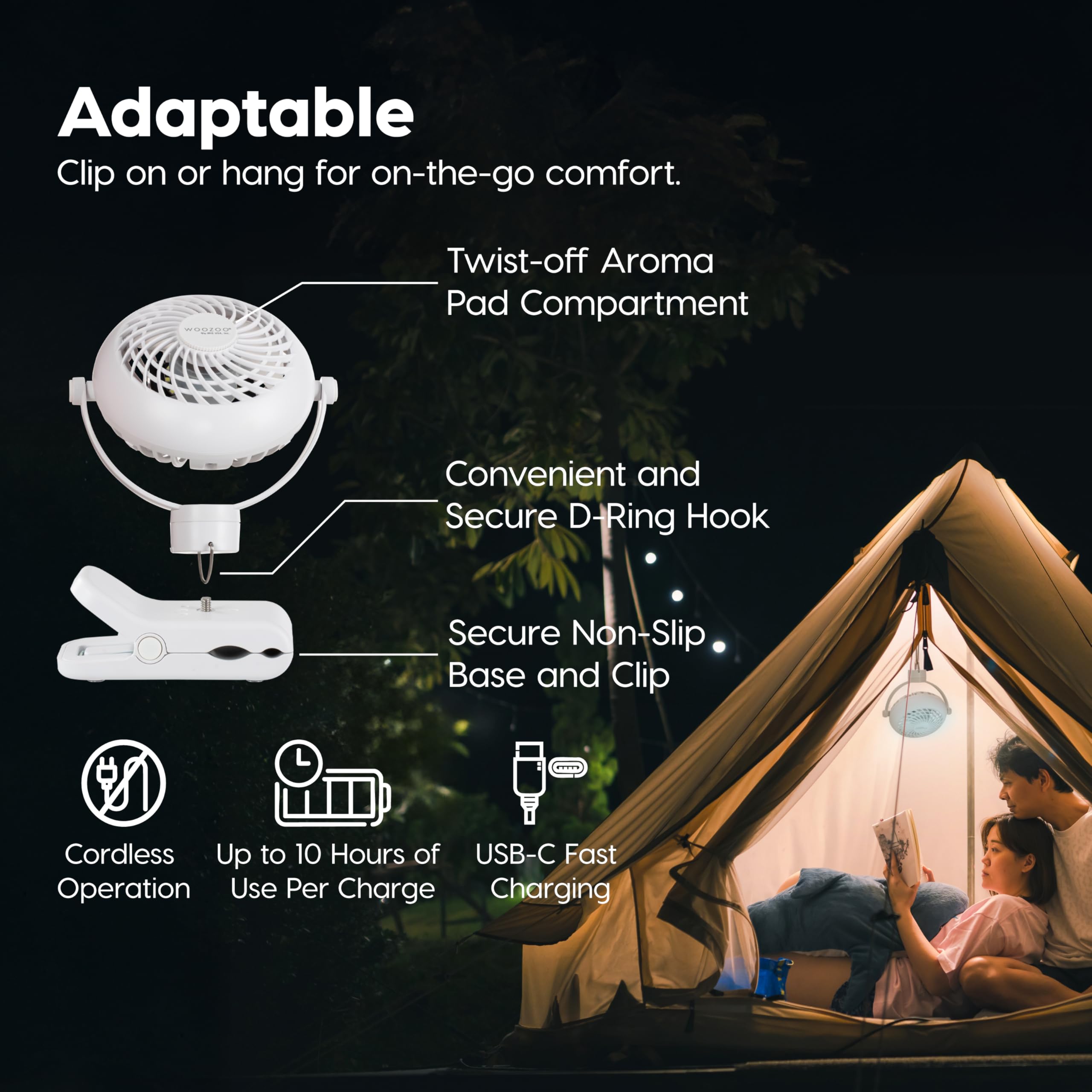 IRIS USA Woozoo three-speeds offer customizable airflow.