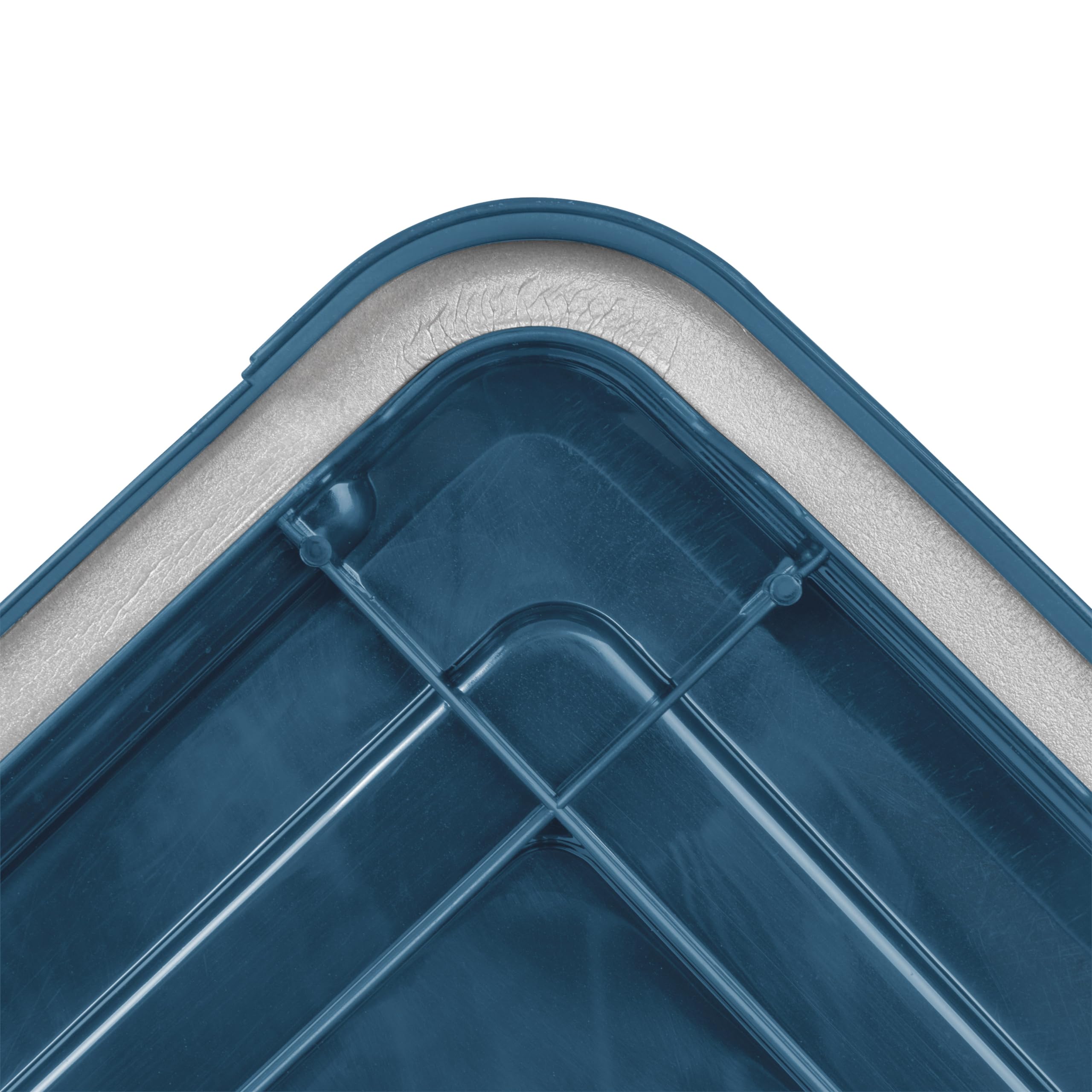 IRIS WeatherPro tight-latch bin ensuring secure closure for outdoor gear.