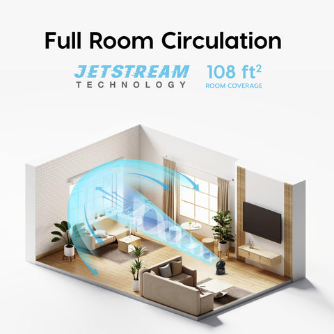 IRIS USA WOOZOO bedroom setup showing compact desk cooling.