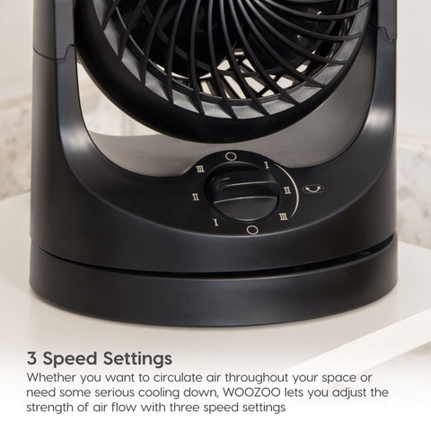 IRIS USA WOOZOO office setup with quiet personal cooling.