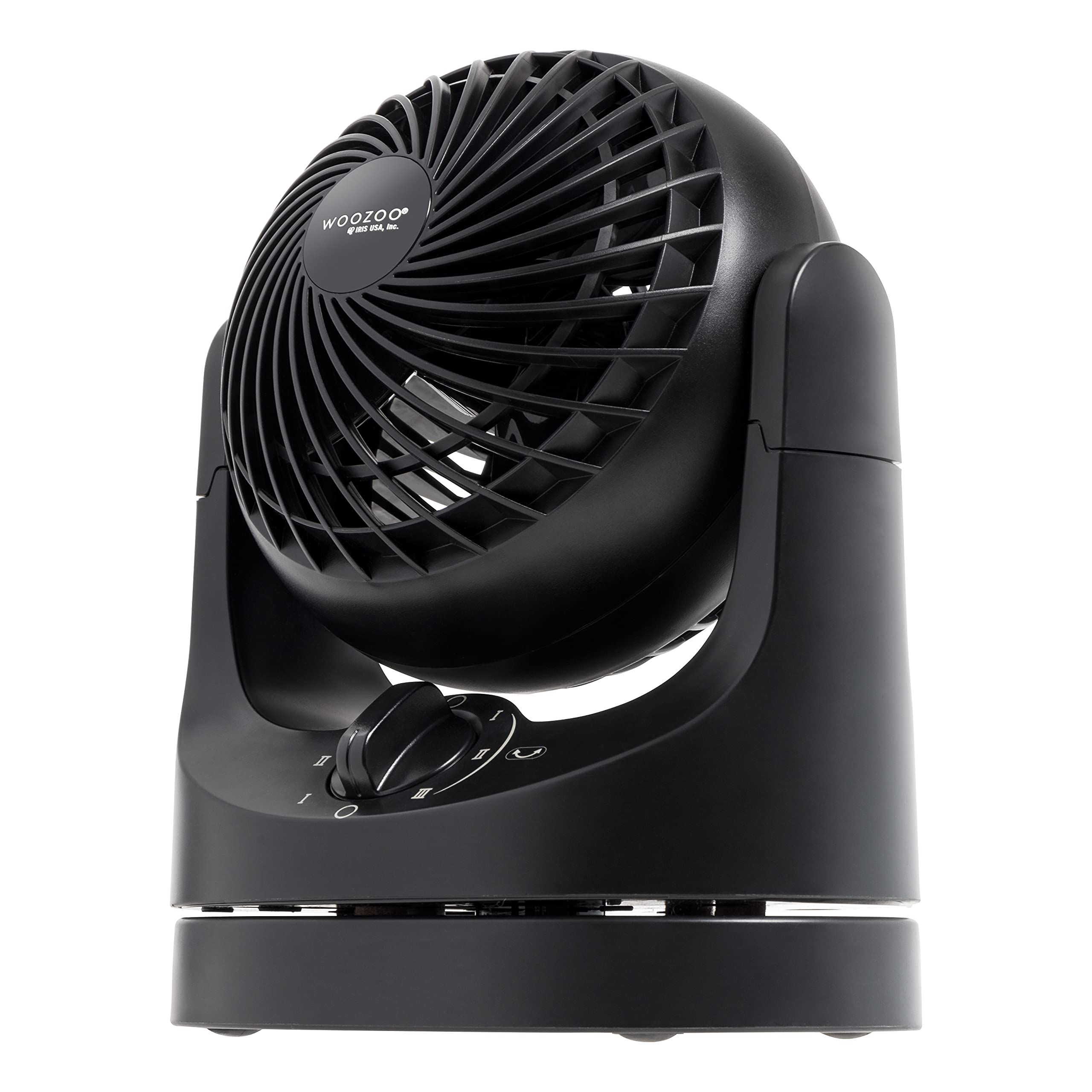 IRIS USA WOOZOO desk fan oscillating head for even room cooling.