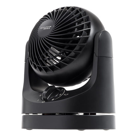 IRIS USA WOOZOO desk fan oscillating head for even room cooling.