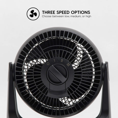 IRIS USA WOOZOO desk fan with quiet motor supports peaceful work or study.