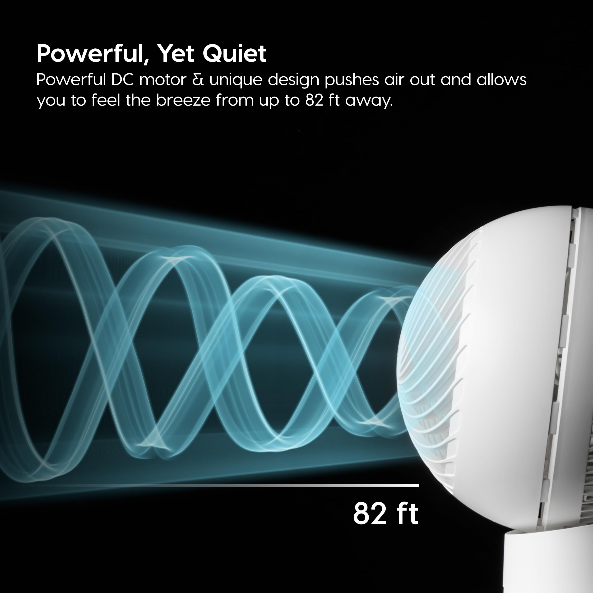 IRIS WOOZOO air circulator fan vertical tilt to direct air