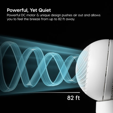 IRIS WOOZOO air circulator fan vertical tilt to direct air