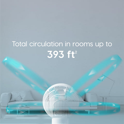 IRIS WOOZOO air circulator fan timer feature for auto shutoff