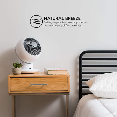 IRIS Woozoo natural breeze setting delivering a refreshing feel