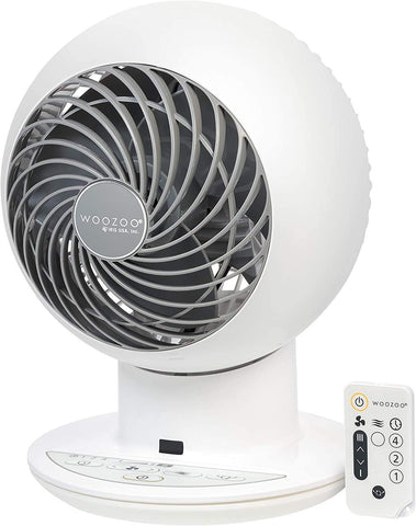 IRIS Woozoo oscillation feature directing airflow across a workspace