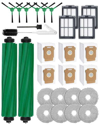iRobacc main brush for Roomba Plus maintains edge contact for deep cleaning