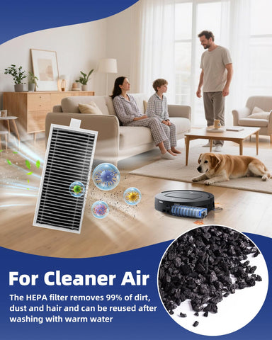 iRobacc T80 Omni HEPA filter captures fine particles for cleaner air