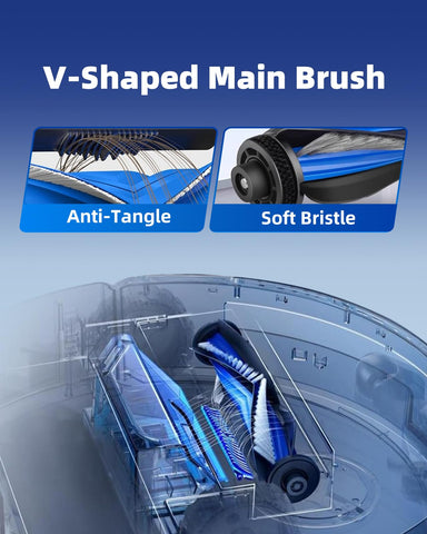 iRobacc T80 Omni side brush 2 keeps edges clear of debris
