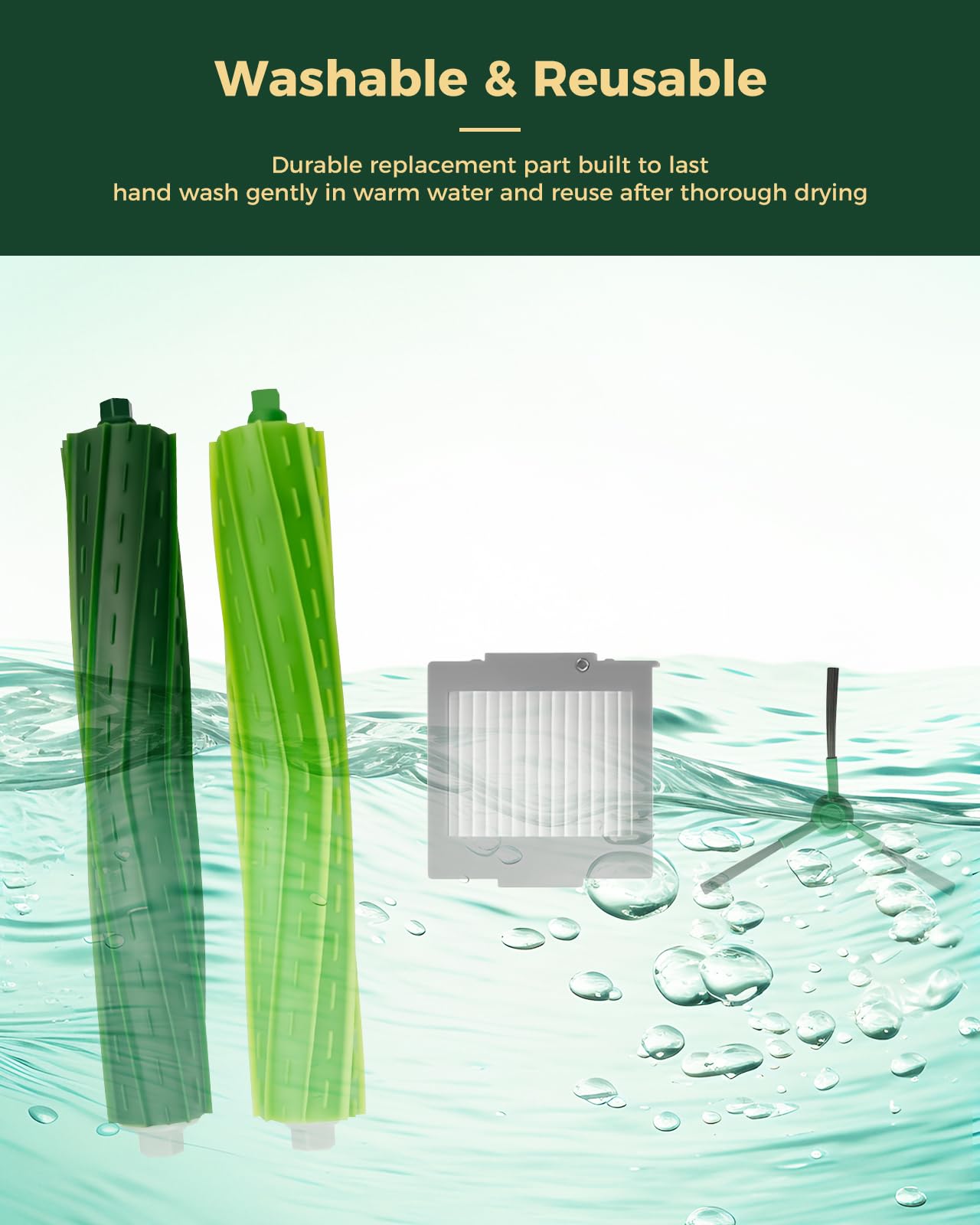 iRobacc packaging shows complete contents for easy replacement