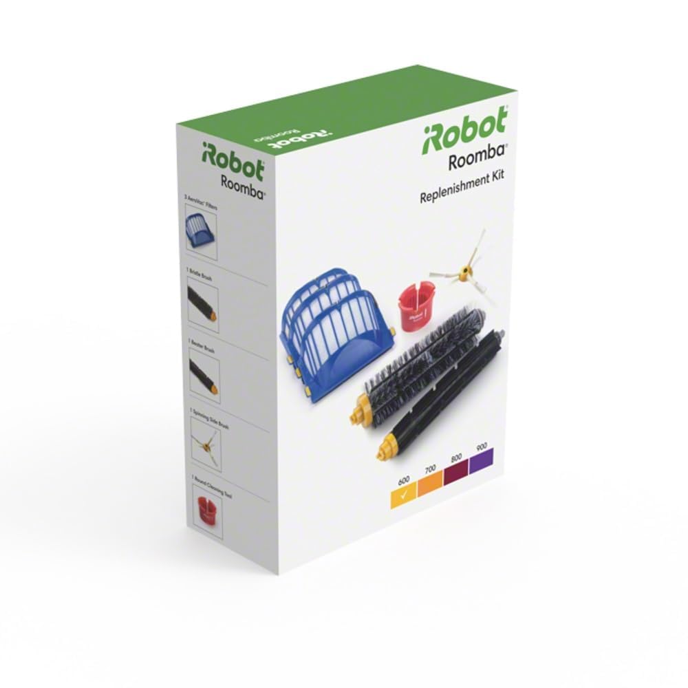 iRobot Bristle brush for Roomba 600 series improves debris pickup.