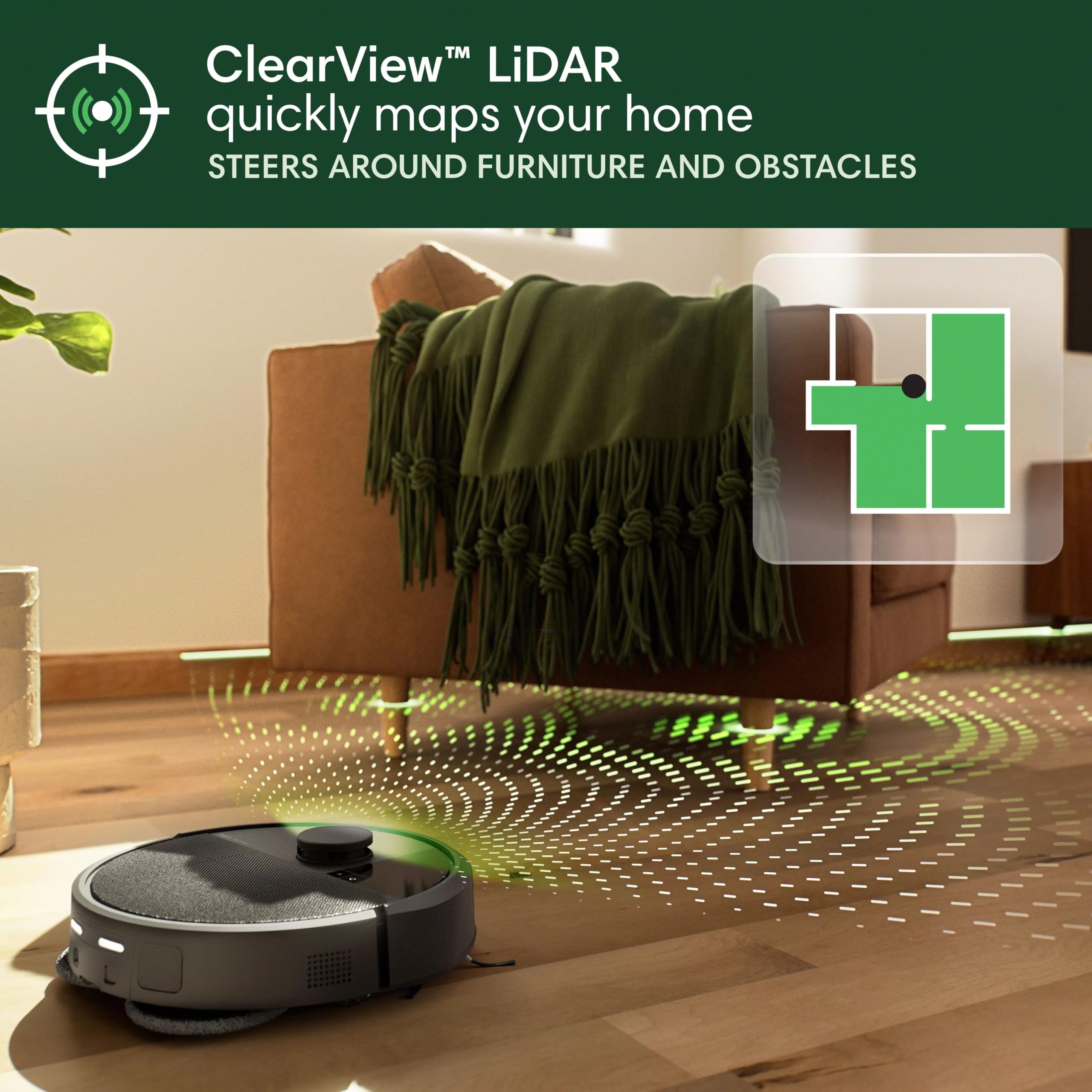 Carpet detection lifting mop pads to prevent damp carpets