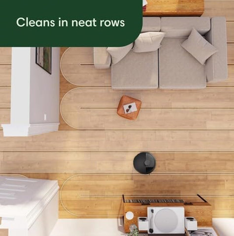 The irobot Roomba 104 multi-surface brush cleans carpets and hard floors effectively.
