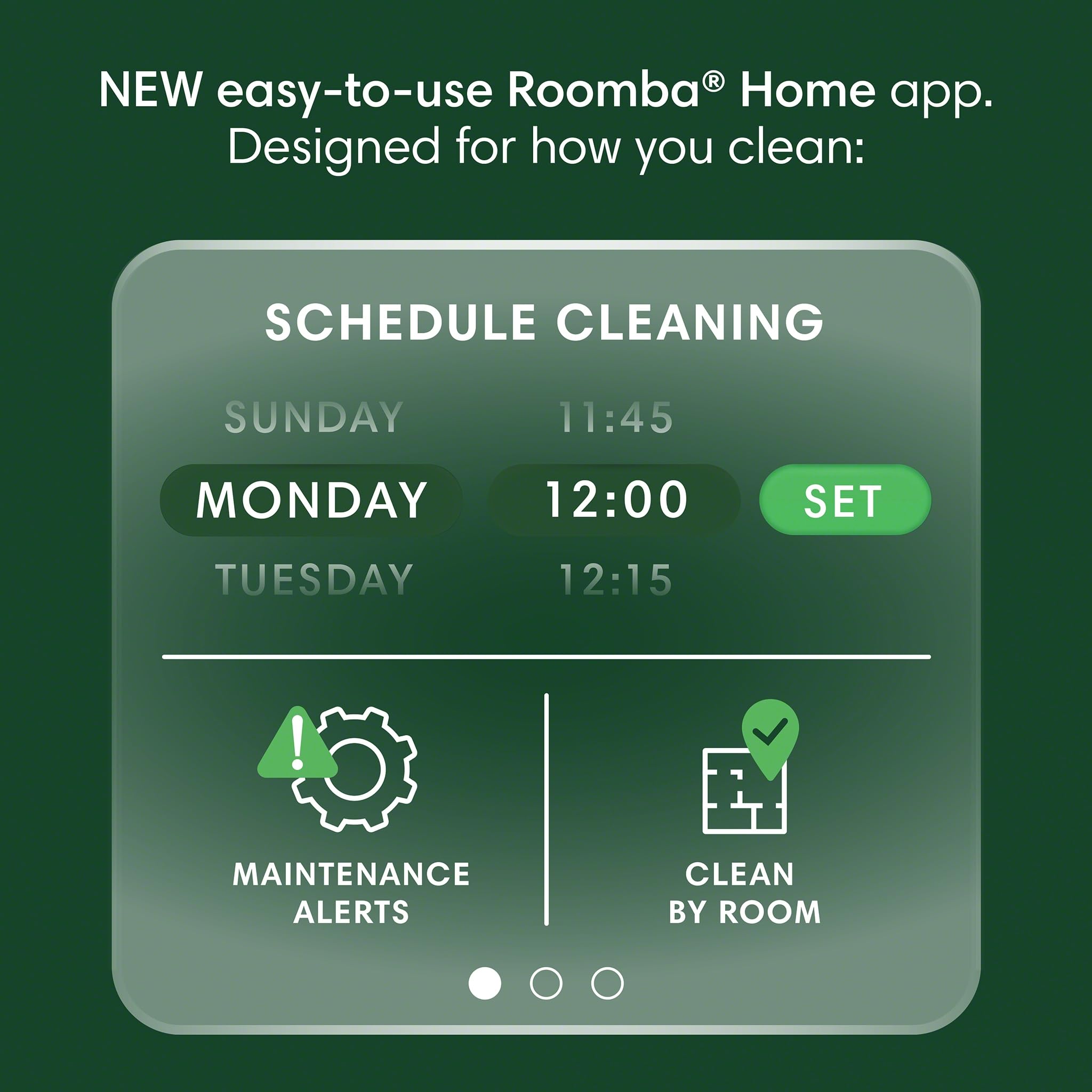 iRobot Roomba 105 Combo sleek finish that blends with modern home decor.