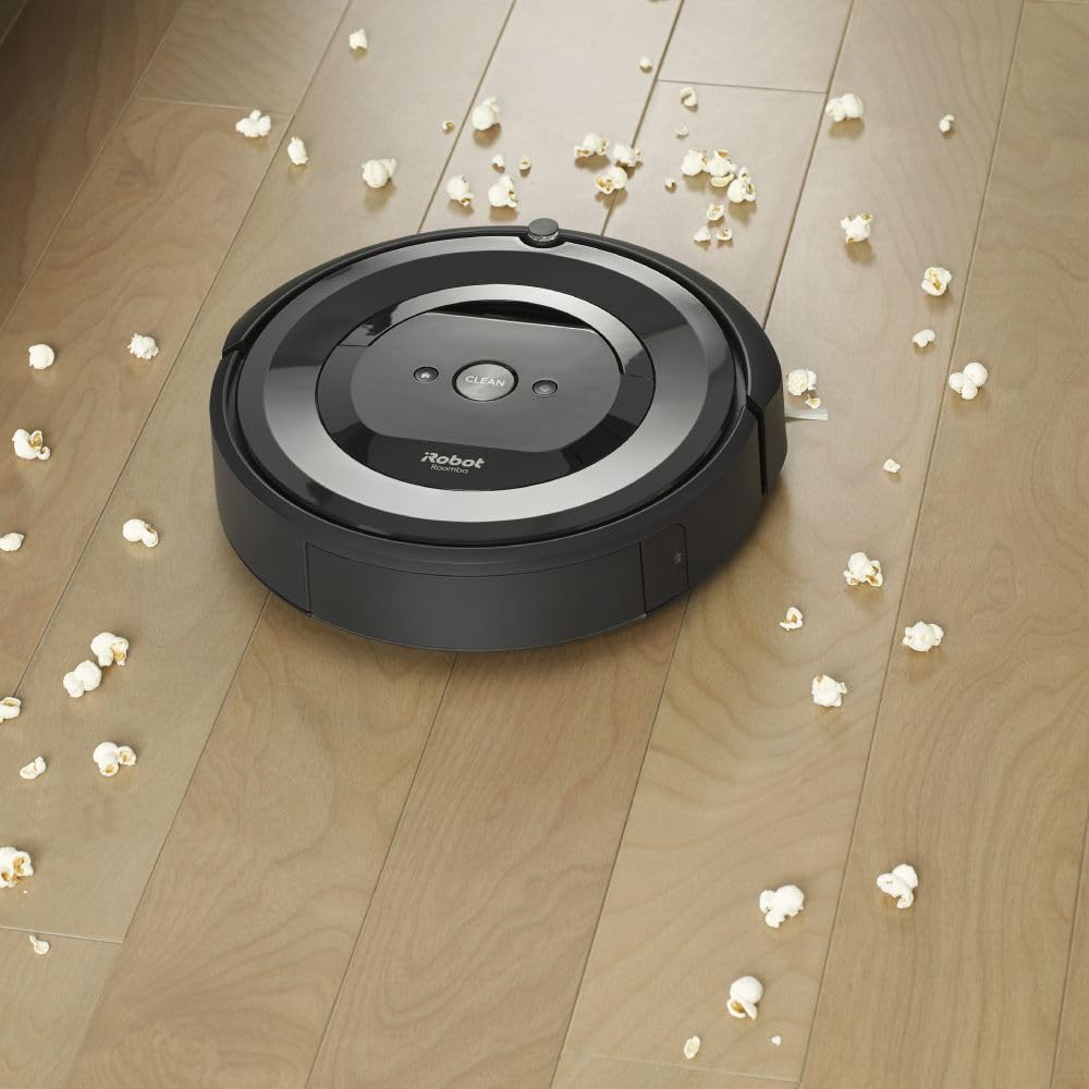 iRobot Roomba e/i-series compatibility label indicating model reach