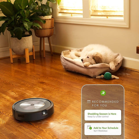 iRobot Roomba j7+ navigation map on screen aids planned cleaning