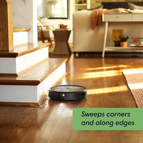 iRobot Roomba j7+ demonstrates imprint smart mapping for room-by-room cleaning.
