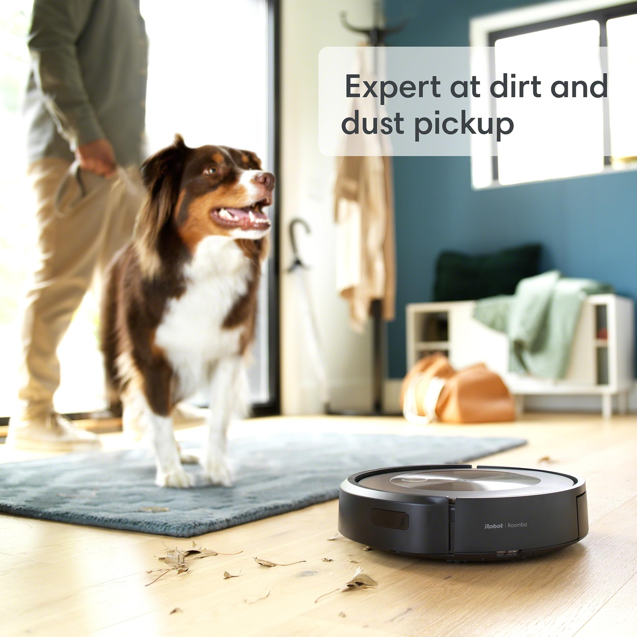 Roomba j9+ avoids pet messes with smart navigation.
