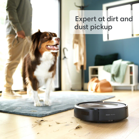 Roomba j9+ avoids pet messes with smart navigation.
