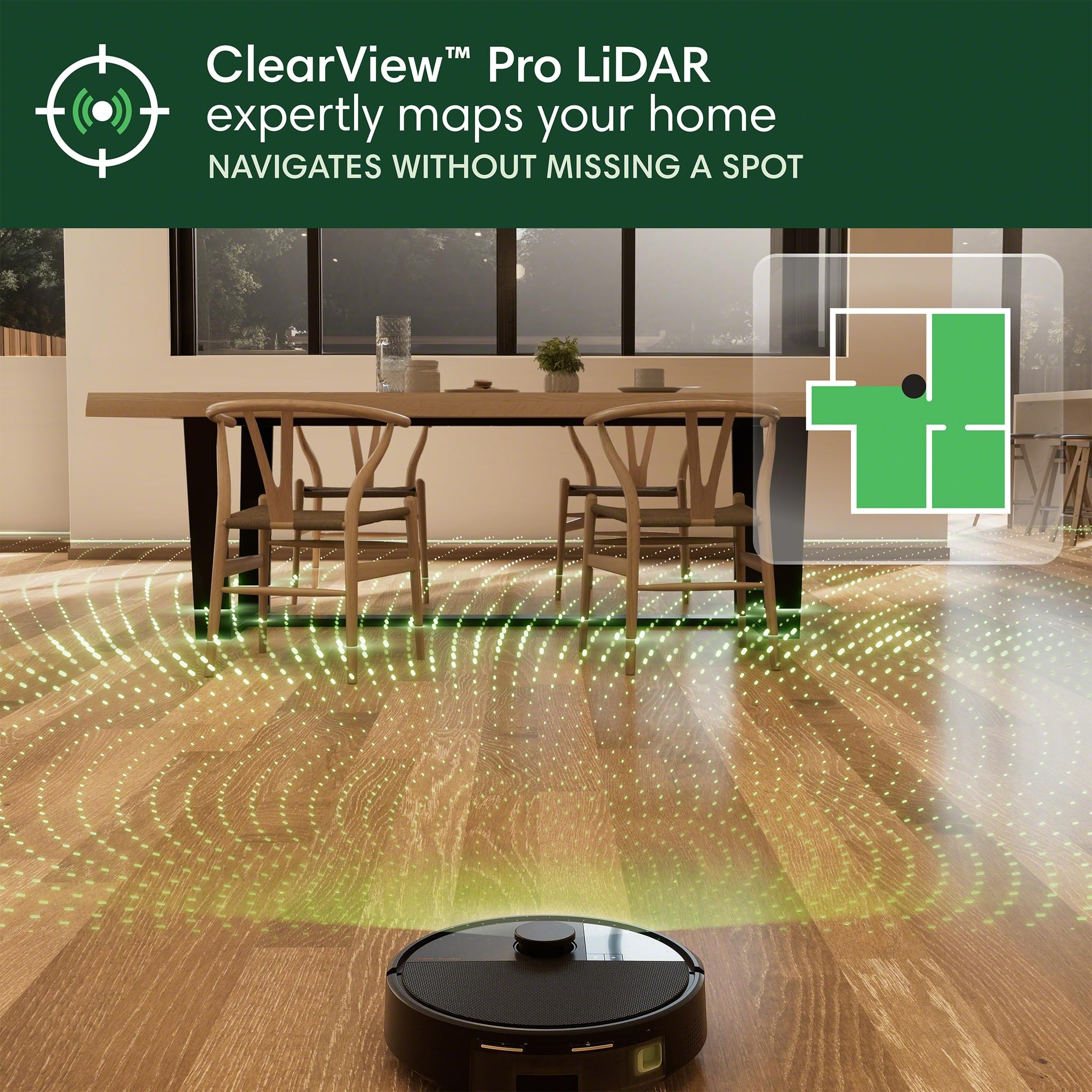 iRobot Roomba Plus 504 enables up to 75 days cleaning.