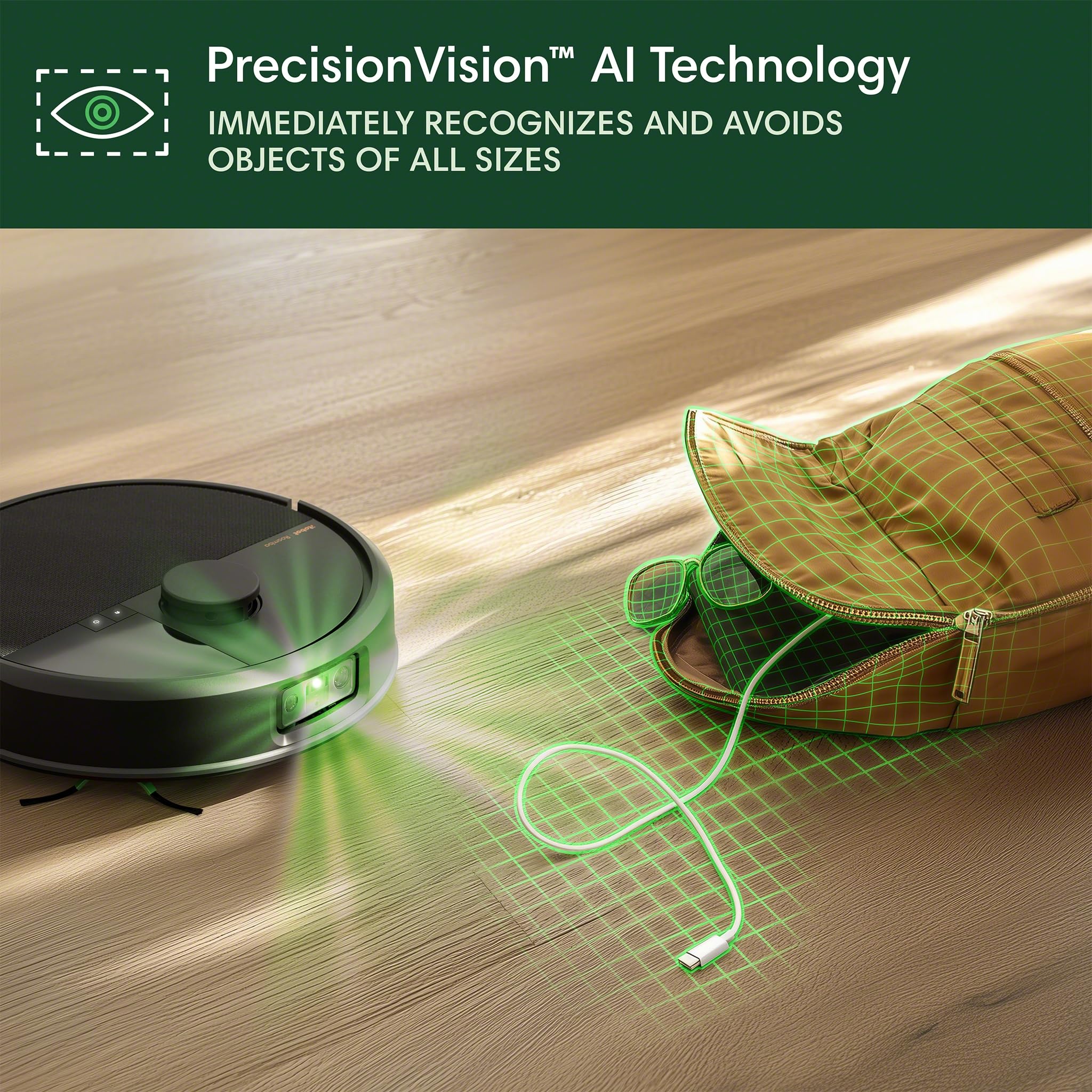 iRobot Roomba Plus 504 ClearView LiDAR maps your home.