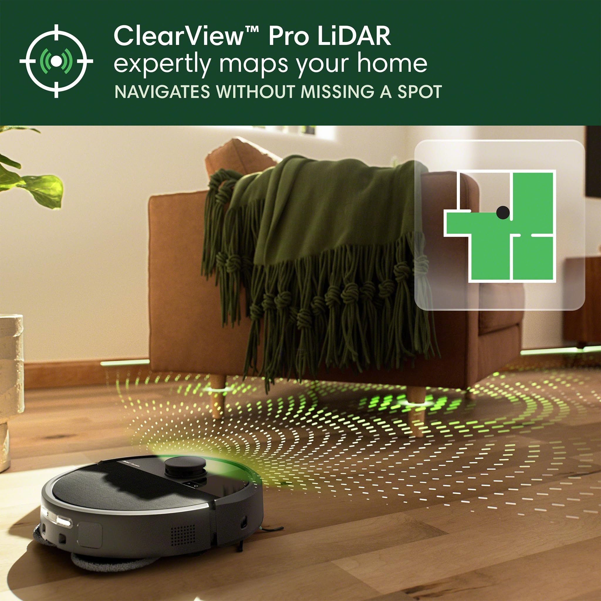 irobot Roomba Plus app and voice control for easy cleaning.