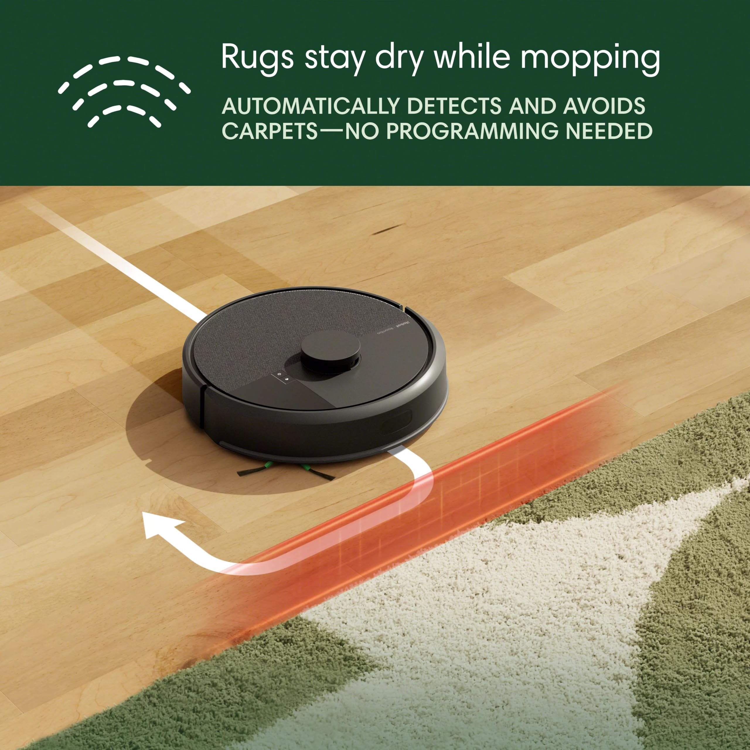 iRobot Roomba 105 Combo app screen with scheduling and zones