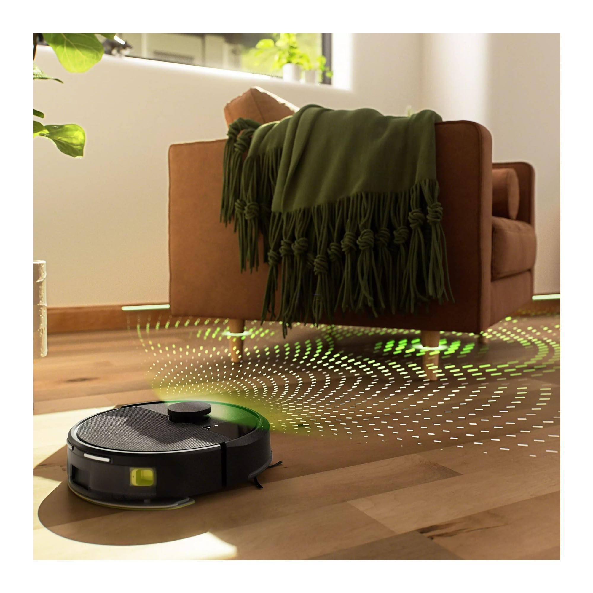 iRobot Roomba 105 Combo dock bag insert shows 75-day debris storage