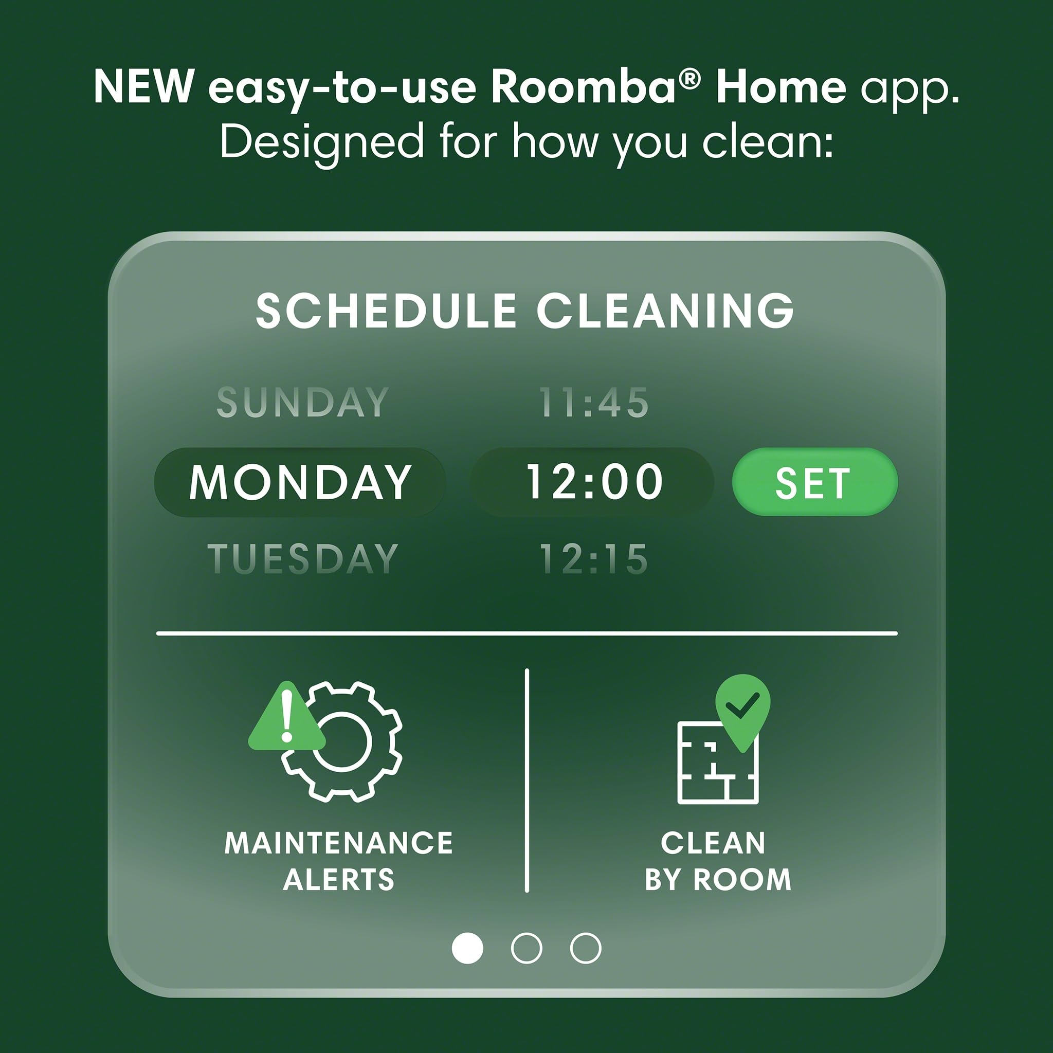 The Roomba 105’s sleek design blends seamlessly with home decor.