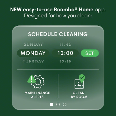 The Roomba 105’s sleek design blends seamlessly with home decor.