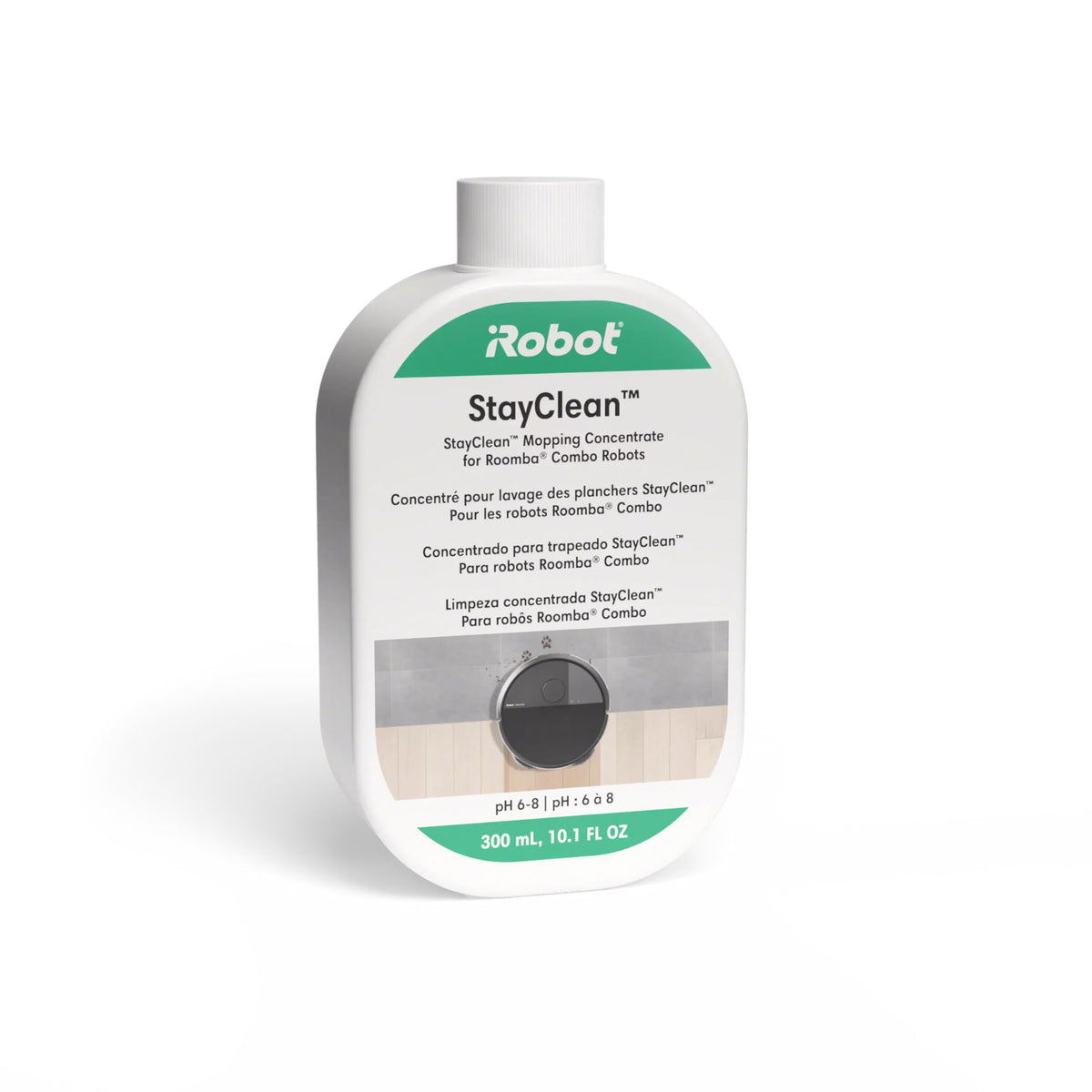 iRobot StayClean Mopping Concentrate bottle pour for Roomba combos delivers fresh scent during mopping