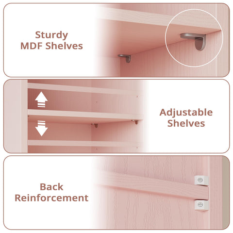 IRONCK tall narrow bookshelf corner placement fits tight spaces for extra storage.