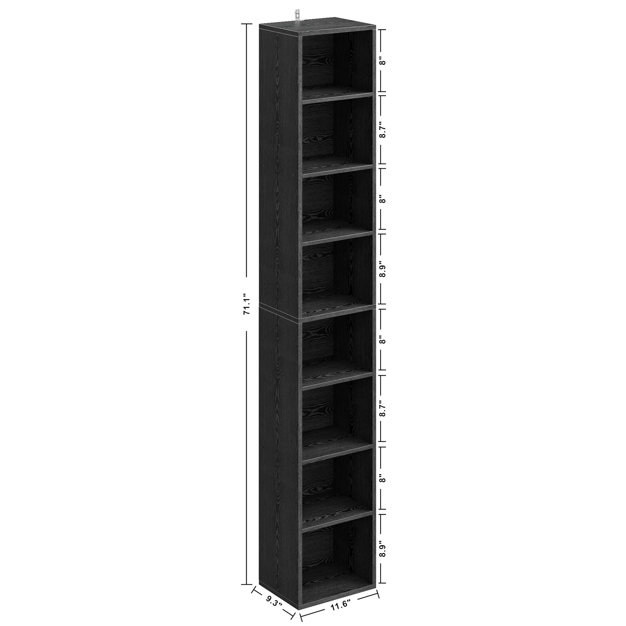 IRONCK slim design fits tight corners while adding vertical storage