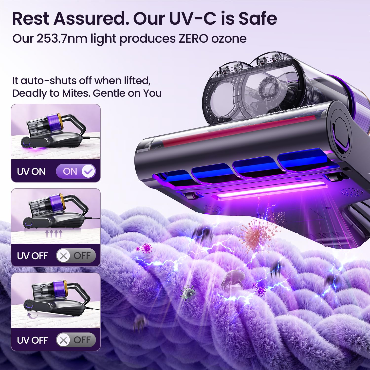 IRONSPIRE 18kPa suction delivers consistent cleaning power