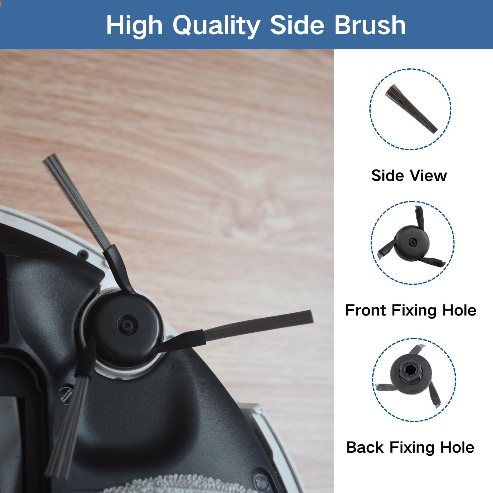 IRUOLYNN Dreame L40 Ultra side brushes for edge cleaning and coverage.